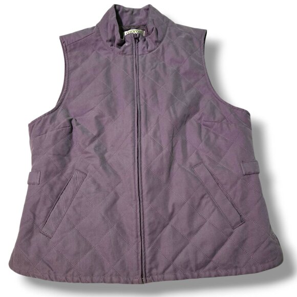 Orvis vest womens Small Purple quilted full-zip Outdoors - Picture 1 of 9